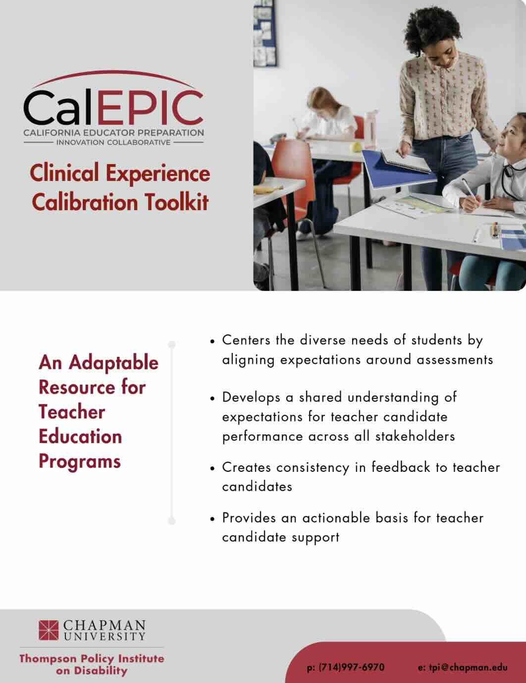This is a PDF toolkit on the why and how of clinical calibration – outlining the 4 steps for clinical experience calibration for teacher educators.