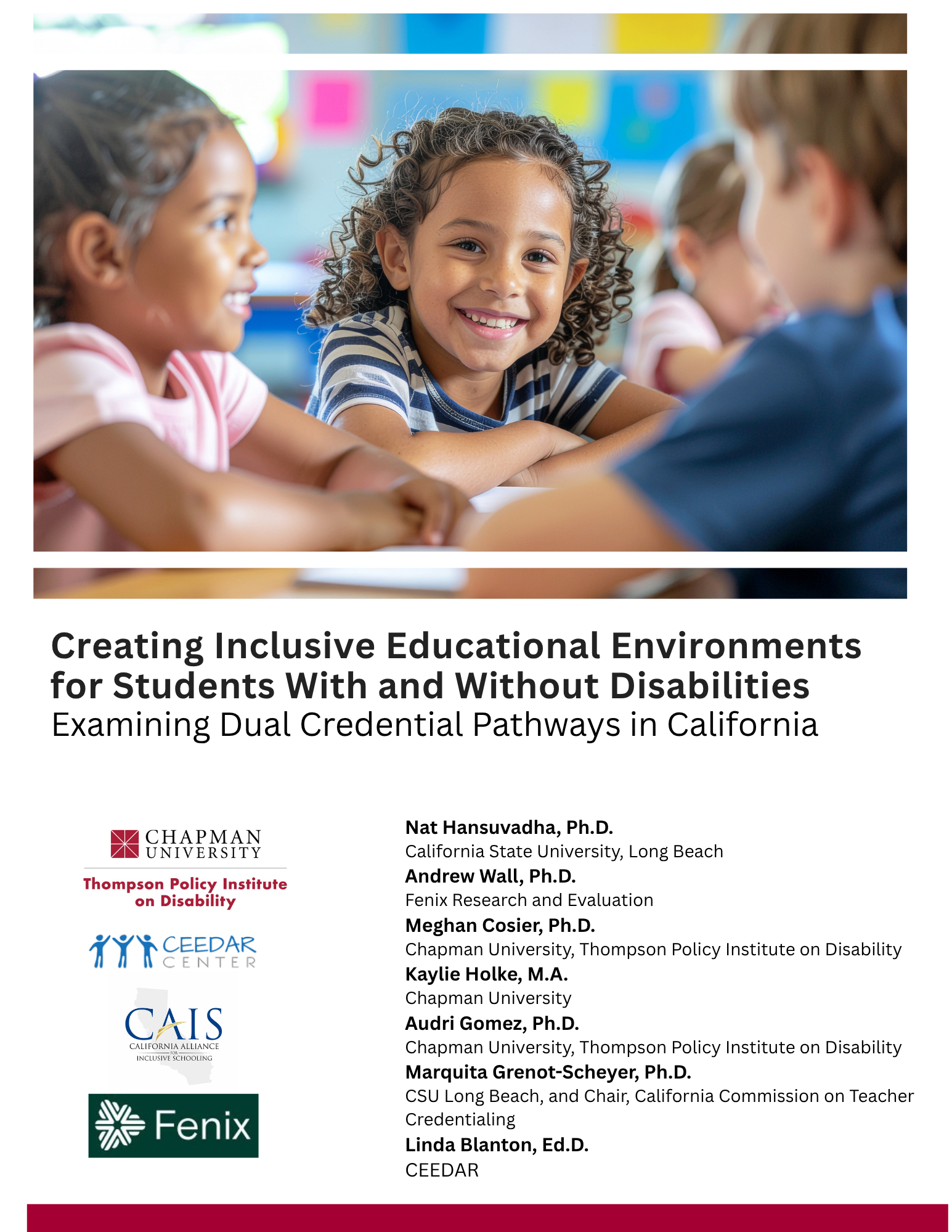 Creating Inclusive Educational Environments for Students With and ...
